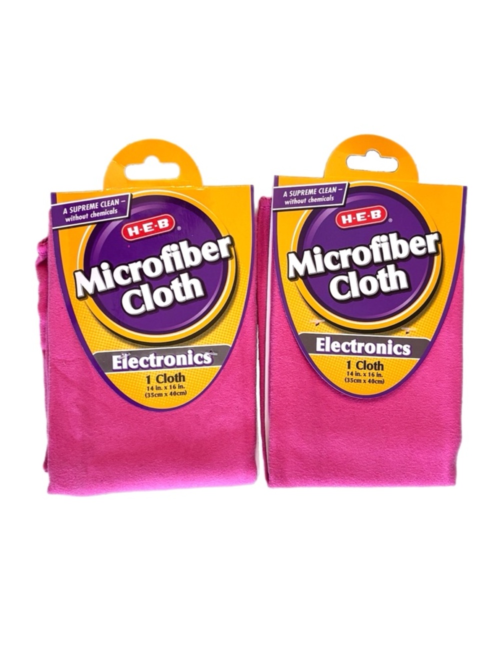Pink Microfiber Cloth for Electronics - 2 pieces